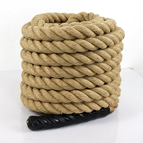 ZENY Twisted Manila Rope 1.5" X 50 FT Fitness/Undualation Workout