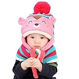 FEITONG Autumn Winter Baby Kids Girls Boys Warm Woolen Coif Hood Scarf Caps Hats