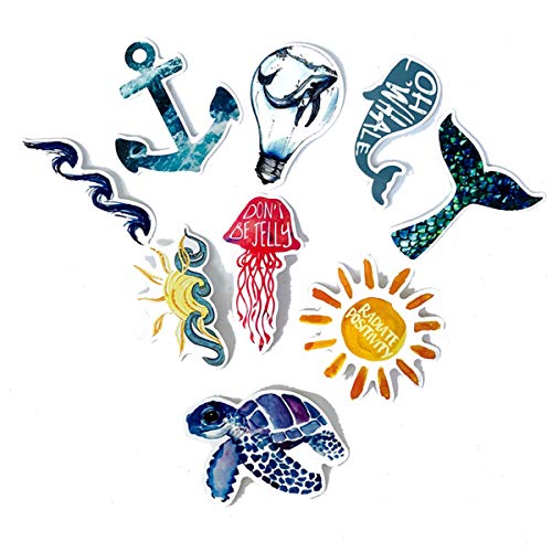 1 Stickers+Surfing+Cartoon+Vitality+Aesthetic