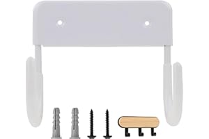 SHOUKEN Ironing Board Hanger,Wall Mount Ironing Board Holder Organizer, Wall Rack for Laundry Rooms Storage Rack Hanging Shelf Hanger, Laundry Room Iron and Ironing Board Holder (White) (White)