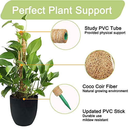 GREGICH Moss Pole for Monstera Plants Climbing Support, 20.5 Inch 4