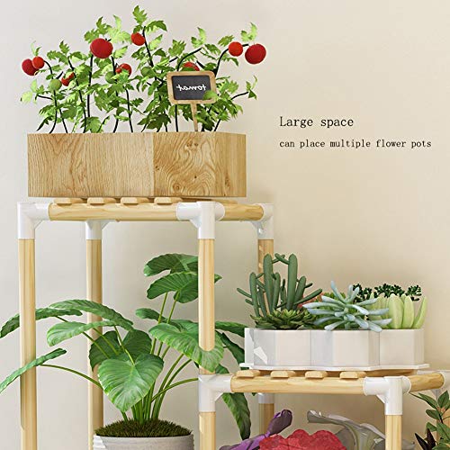 HBY Escalera De Madera for Flores Estantería for Plantas La Multi ...