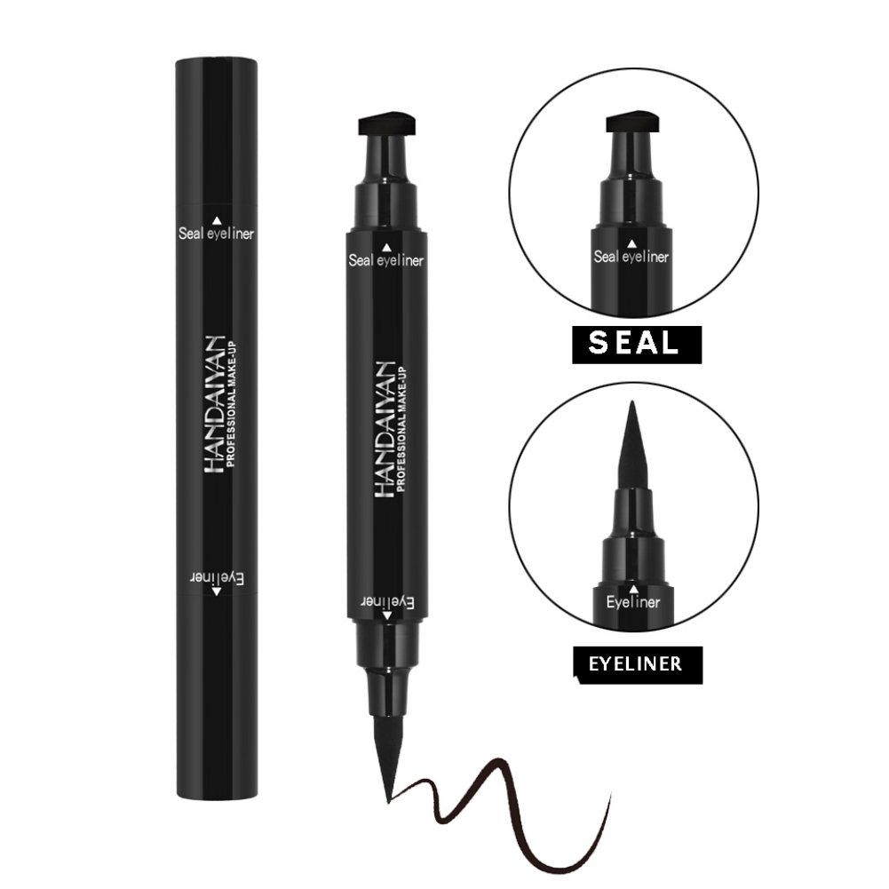 Yiitay 2in1 Liquid Eyeliner Pencil Eyeliner Stamp – Waterproof, Smudgeproof, Winged Long Lasting Liquid Eye Liner Pen, Vamp Style Wing, No Dipping Required