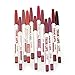 Lipliner Makeup Tools,Canserin 12pcs/Set Waterproof Lip Liner Pencil Long Lasting Lipliner Makeup Tools