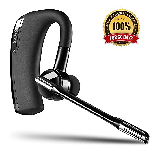 Bluetooth Headset Samnyte 0.5oz Premium Wireless Bluetooth Earpiece Sweatproof in-Ear Earbuds with Noise Reduction Streaming Music Stereo Gym Headphones with Mic for iPhone Android Bluetooth Headset Samnyte 0.5oz Premium Wireless Bluetooth Earpiece Sweatproof in-Ear Earbuds with Noise Reduction Streaming Music Stereo Gym Headphones with Mic for iPhone Android