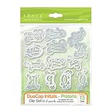 Tonic Studios 609e Pretoria Duo - Caps Alphabet Dies O - Z Plus, Grey