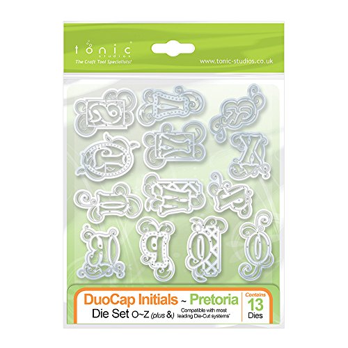 TONIC STUDIOS 609e Pretoria Duo - Caps Alphabet Dies O - Z Plus, Grey