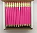 Express Pencils Half Pencils with Eraser - Golf, Classroom, Pew, Short, Mini - Hexagon, Sharpened, Non Toxic, 2 Pencil, Color - Deep Pink, (Box of 48) Golf Pocket Pencils
