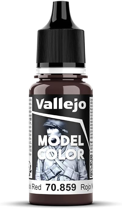Vallejo Model Color Acrylic Paint Matte 18 ml Black Red Self-Leveling