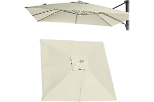 8 Rib Umbrella Canopy Replacement, Replacement Umbrella Canopy, Thickened Polyester, UV Resistant, Suitable for Beaches and P