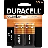 Duracell MN16RT4Z CopperTop Alkaline Batteries, 9V, 4/PK
