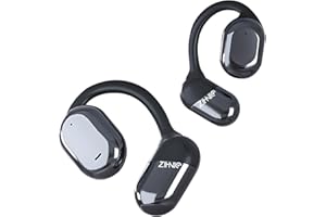 ZIHNIC S05A Wireless 3-Mode Translation Earphones - Real-Time Language Translation, 135 Languages Included, Comfortable Ear Hooks, IPX5 Waterproof, Compatible with Phone, Android Phone-Black