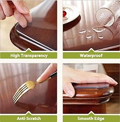 OstepDecor Clear Desk Protector 2mm Thick, 12 x 54
