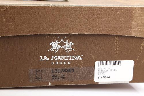 La Martina Botas Mujer en Piel Nuevo orginale marrón: Amazon.es: Zapatos y complementos
