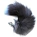 AKStore Fox Tail Anal Butt Plug Sex Toys for Cospaly (Black)