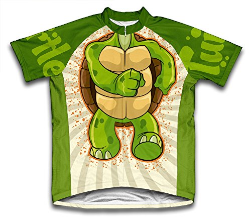 Turtle Short Sleeve Cycling Jersey for Men - Size L