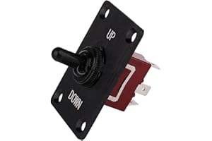 Acouto Marine Toggle Switch 3 Position On Off Terminal Switch Panel Trim Tabs Switch DC12V 15 Amp Up Down Rocker Trim Tabs Sw