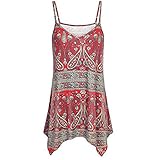 JURTEE Tank Tops for Women, Summer Handkerchief Hem