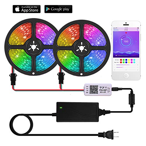 Dream Color LED Strip Lights with APP, YORMICK 10m/32.8feet Light Strip