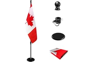 Indoor Telescoping Flag Pole with Base 6FT-8FT,Aluminum Commercial Indoor Flagpole with Black Ball Top Finial,Heavy Duty Indo