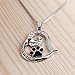 VWH Paw Print Heart Shaped Pet Lover Pendant Necklace Pet Memorial Jewelry Always in My Heart Dog Cat foot