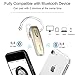 Bluetooth Headset For Cell Phones,Wireless Bluetooth Headphones with Mic,Hands Free Earbuds for iPhone X 8 7 Plus 6s plus iPad Samsung Android Galaxy S8 S7,Gold