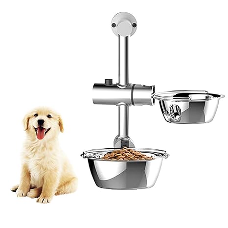 Womdee Dog Raised Bowls Single Elevated Dog Bowl Lift Dog