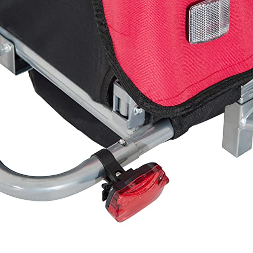 Aosom Elite 360 Swivel Bike Trailer for Kids Double Child TwoWheel