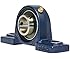 UCP205-16 Pillow Block Mounted Bearing, 2 Bolt, 1" Inside Diameter, Set screw Lock, Cast Iron, Inch