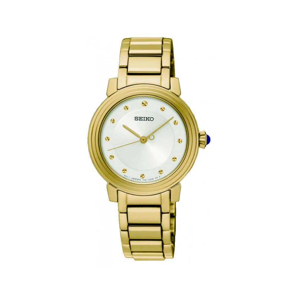 Seiko Womens Quartz Watch, Analogue Classic Display and Stainless Steel Strap SRZ482P1