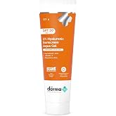 The Derma Co 1% Hyaluronic Sunscreen Aqua Gel SPF 50, 4.41 Oz/125g
