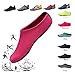 Swimming Women Water Shoes Quick Dry Aqua Socks (2.Fushia, XXL:9-9.5 US women/8-8.5 US men)