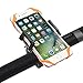 Bike Mount Phone, Vansky Bike Phone Mount Bicycle Holder, Holder Cradle for Smartphone iPhone GPS Devices with 360 Degrees Rotatable, Rubber Strap, Black
