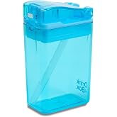 Precidio Design Drink in the Box Eco-Friendly Reusable Drink and Juice Box Container, 8 ounce (Blue)