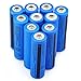 Garberiel 10pc 3000mAh 3.7V Rechargeable 18650 Battery Li-ion Battery Flashlight Battery Button Top Battery