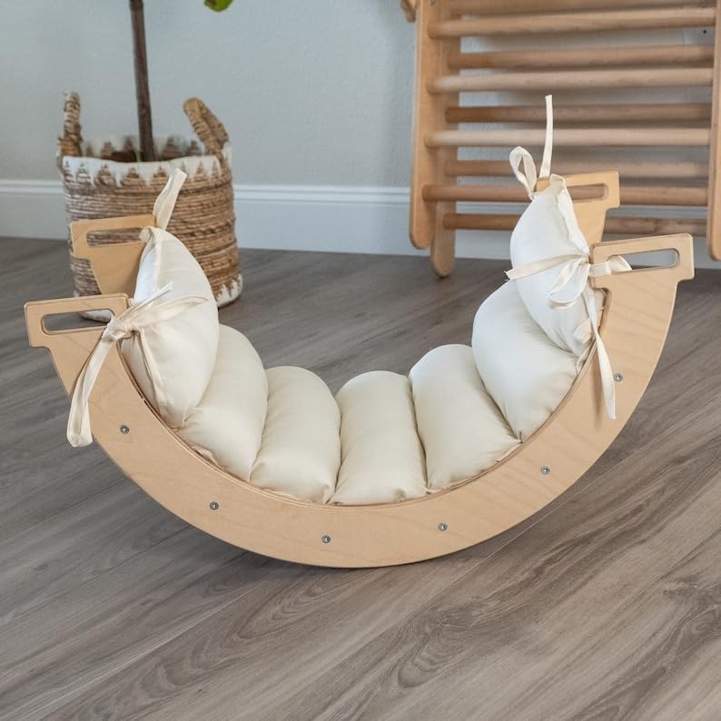 DMYOutdoor playset, Baby Gym, Climbing Arch with Cushion/Pillow, 1st