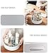 YEYUNTO Lazy Susan Turntable Non-Skid Under-Sink Pantry Cabinet Kitchen Organizer 30X30cm, White/Gray