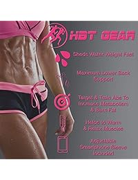HBT GEAR - Cinturón para cortar la cintura para hombres y mujeres   Rápido peso pérdida de estómago quemador de grasa cinturón de sudor cinturón de entrenamiento con bono incluido