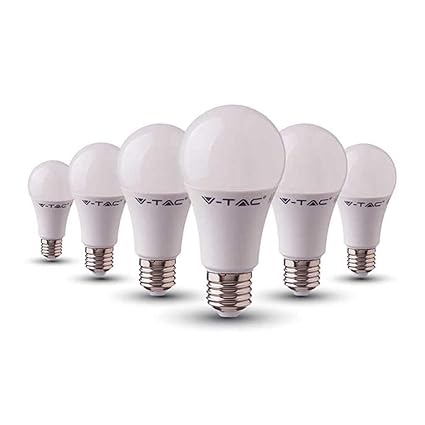LED Glühbirne | Ersetzt 60w | 6er Set E27 | A60 Leuchtmittel | 9 Watt | 806 Lumen | 6400 Kelvin