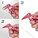 KastKing Falcon Aluminum Fishing Pliers – Angled Head Braid Cutter - Hook Remover - Line Cutter – Snap Ring Plier with Spring Loaded Super Sharp Tungsten Carbide Cutters (Red)