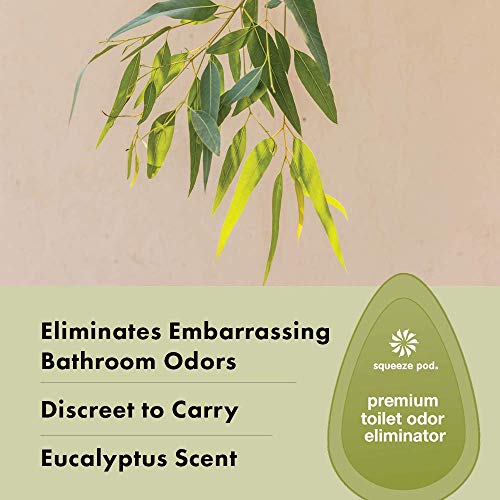 Squeeze Pod Toilet Odor Eliminator 30 Single Use Pods Small and