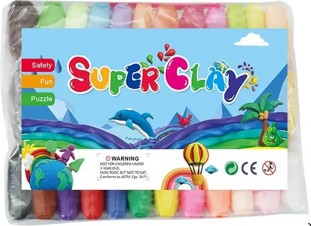 36 Colours Air Dry Clay - Ultra Light Modelling Clay for Kids & Artists, Non-Toxic Magic Clay with Tools, Creative DIY Crafts, Birthday Gifts for Children, UKCA Certified (36)