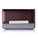 MaxGear Business Card Holder Leather Business Card Carrier Fashion Business Card Case Women Pocket Business Card Holders Wallet Business Card Cases Name Card Holder with Magnetic Shut, Coffee Brown