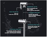 Hairstore 2025 Universal Muslim Bidet Sprayer Kit Chrome Shower Hose Brass Shut view 4
