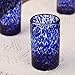 NOVICA Artisan Crafted Clear Blue Hand Blown Recycled Glass Tumbler Glasses, 14 0Z. 'Marine' (Set Of 6, Pitcher Not Included)