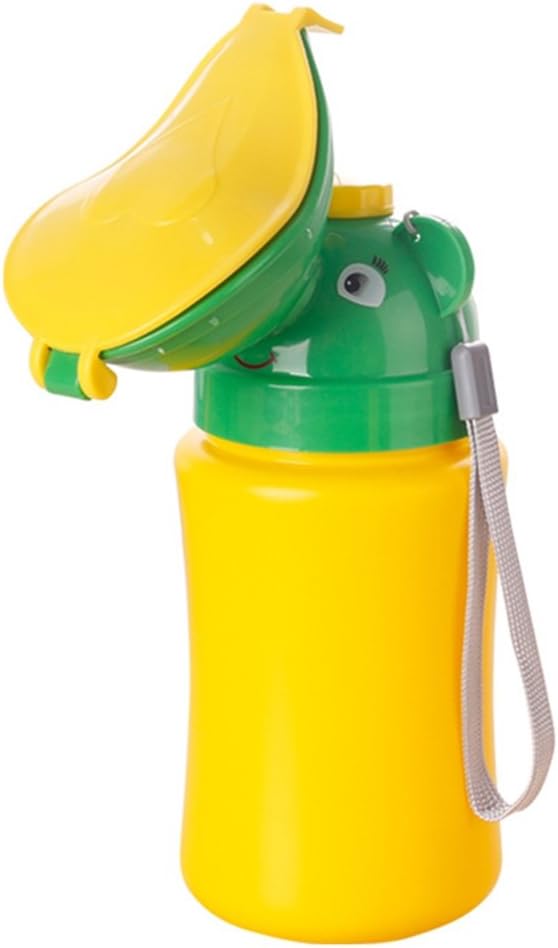 Kids Baby Child Portable Potty, Mini Outdoor Urinal Emergency Toilet for Camping Car Travel and Toddler Potty Pee Training, Safety Spring Lock Leakproof Design - No Leaking (Girl-YG)