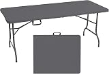 Rainberg 6ft Folding Table Heavy Duty Tabletop & Metal Frame view 8