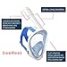 SeeReef Full Face Snorkel - Snorkeling Mask Set See 180 Degrees Underwater with New 4 Valve Anti Fog Technology
