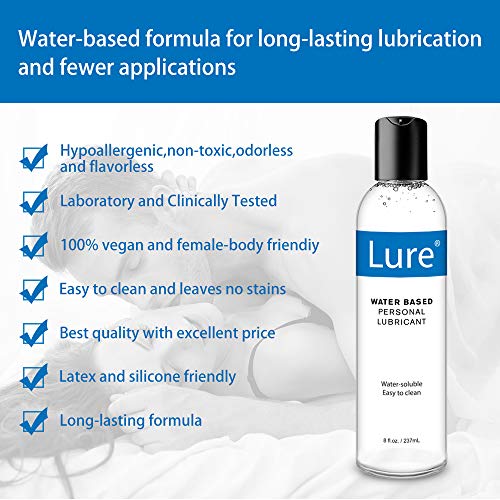 Topco Lure Natural WaterBased Lube, 8 oz Personal Lubricants. Ultimate