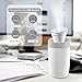 INNOKA Ultrasonic Portable Cool Mist Mini Humidifier 280ml [Auto Shut-Off & Whisper Quiet] w/LED Light Indicator, USB Powered Desk Vaporizer for Home Bedroom Office Travel Hotel Car Kids Baby, White